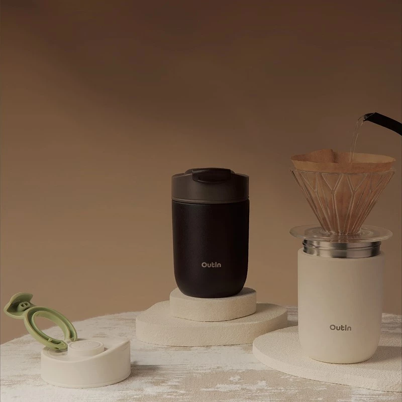 OutIn Travel Tumbler - Sand White - Cup 450 ml