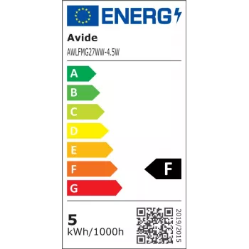 Avide LED lemputė White Filament Mini Globe 4.5W E27 šilta balta 2700K