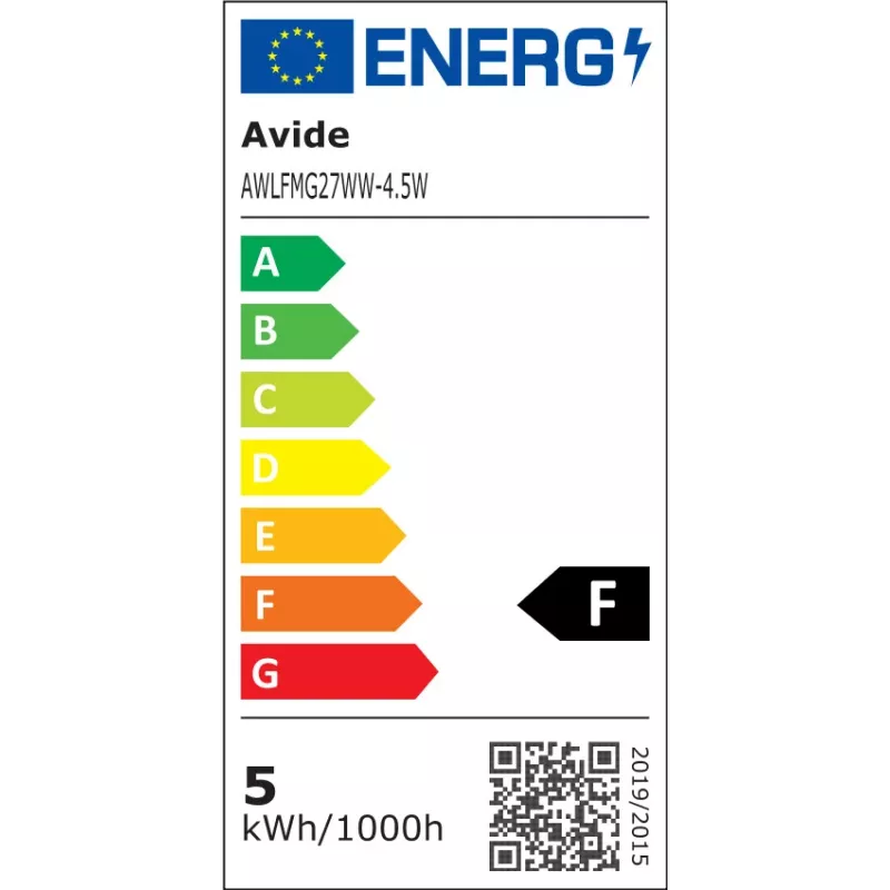 Avide LED lemputė White Filament Mini Globe 4.5W E27 šilta balta 2700K