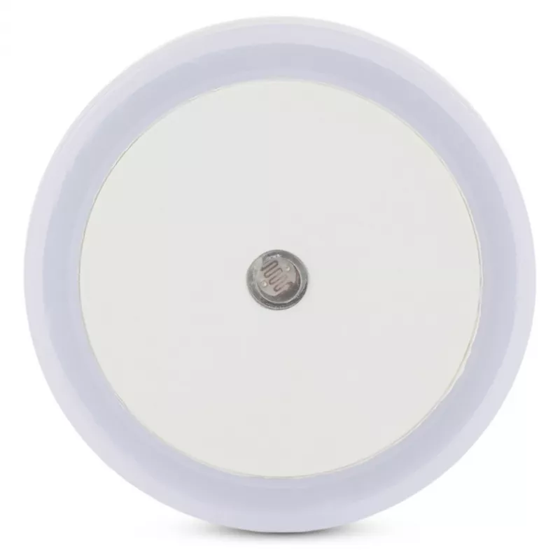 ENTAC LED naktinė lemputė 0,5W apvali šilta balta su prieblandos jutikliu