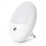 ENTAC LED naktinė lemputė 0,5W ovali šilta balta su prieblandos jutikliu