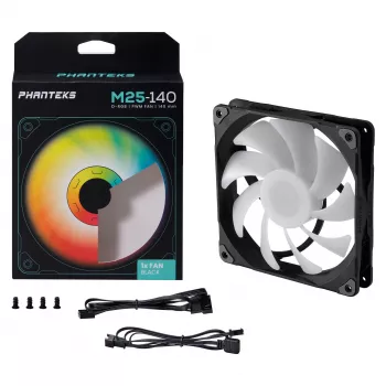 Phanteks M25 140mm D-RGB PWM ventiliatorius juodas