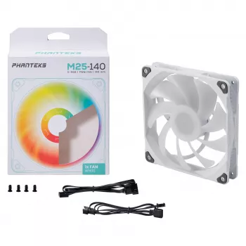 Phanteks PH-F140M25 140mm PWM korpuso ventiliatorius - juodas