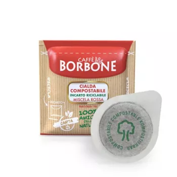 Caffè Borbone Miscela Rossa 44mm ESE System kavos kapsulės, 100 vnt., po 7,2 g