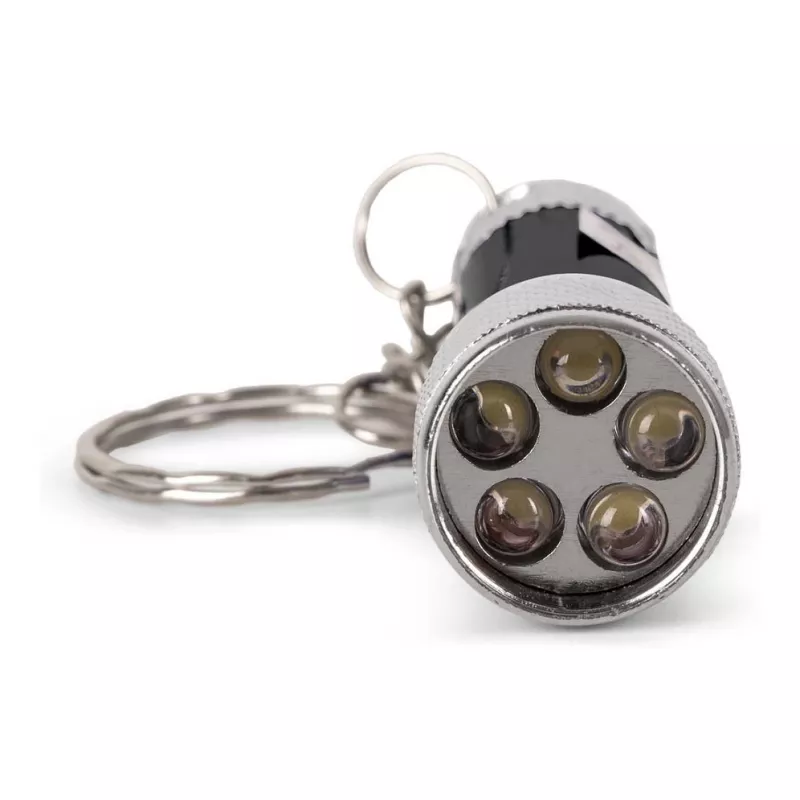 ENTAC 5 LED raktų pakabuko žibintuvėlis juodas