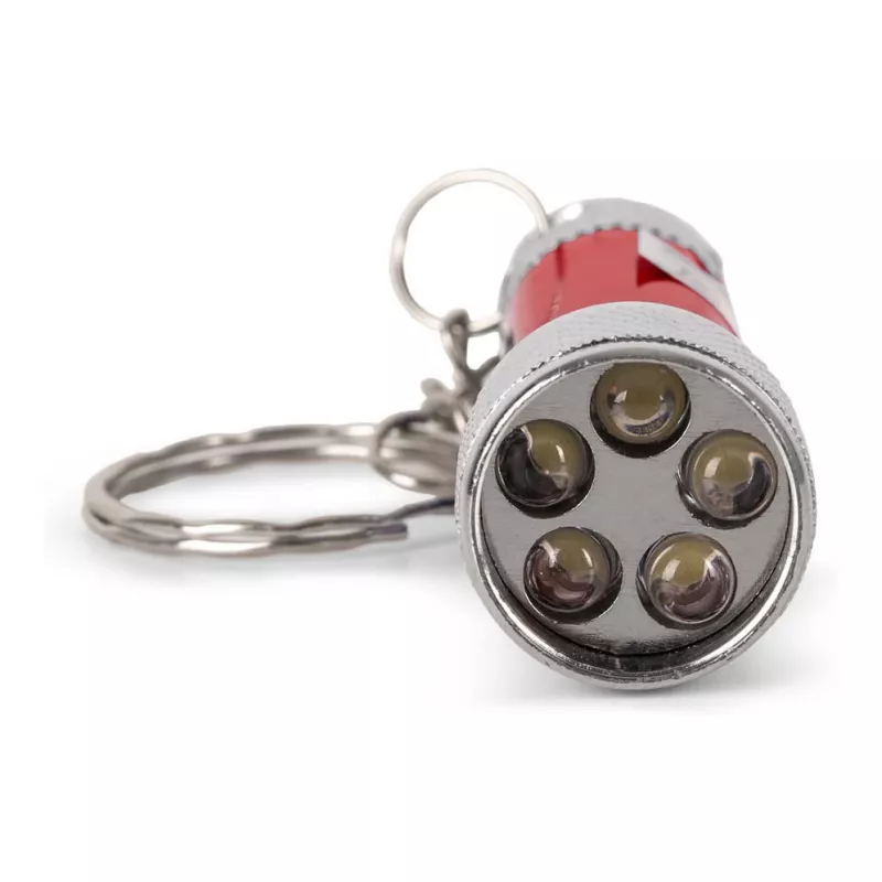 ENTAC 5 LED raktų pakabuko žibintuvėlis raudonas