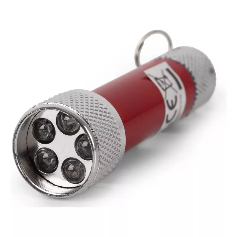 ENTAC 5 LED raktų pakabuko žibintuvėlis raudonas