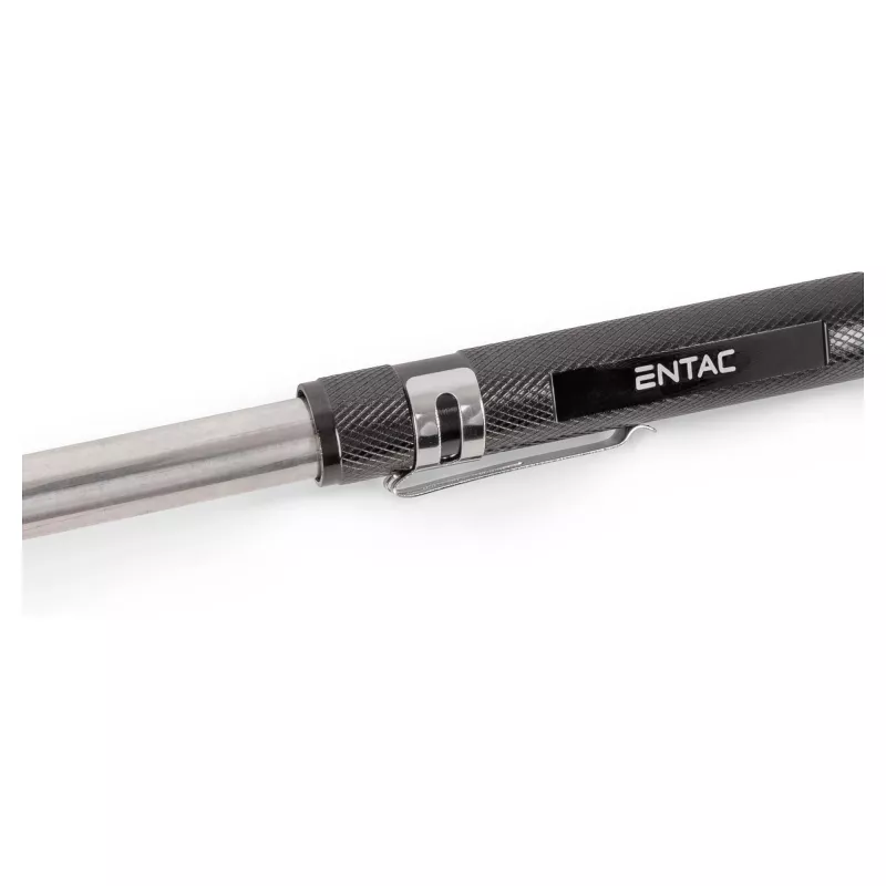 ENTAC EFL-1W-FLEX-ALU 1W LED žibintuvėlis su teleskopiniu kaklu, aliuminis, juodas