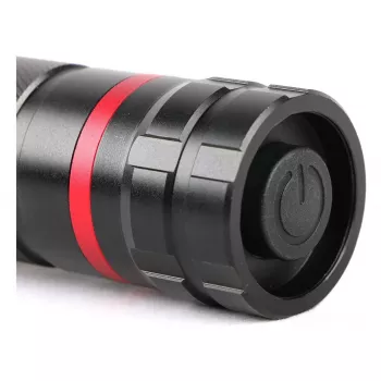 ENTAC EFL-ZOOM-5W-ALU Zoomable LED Flashlight 350 Lumens Black
