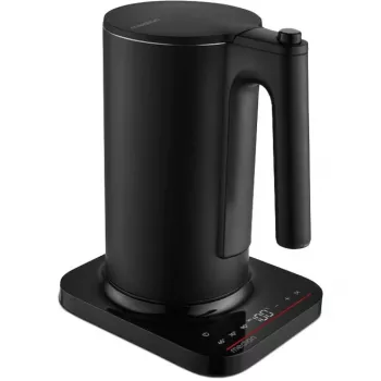 MEDION MD 12106 Elektrinis virdulys 1.5L 2200W Juodas Nerūdijantis plienas Šildymo palaikymo funkcija