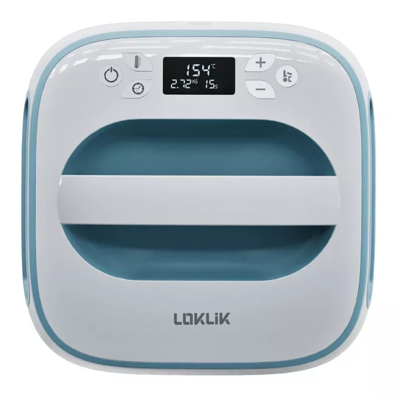 LOKLIK Easy Heat Press 25.5 x 25.5 cm Denim Blue