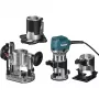 Makita RT0702CX3J Trimmer Router 710W 8mm Collet with 3 Bases MAKPAC Case