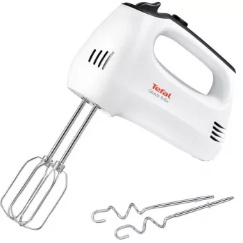 TEFAL HT3101 QuickMix Rankinis plaktuvas, 300 W, 5 greičių, turbo, baltas