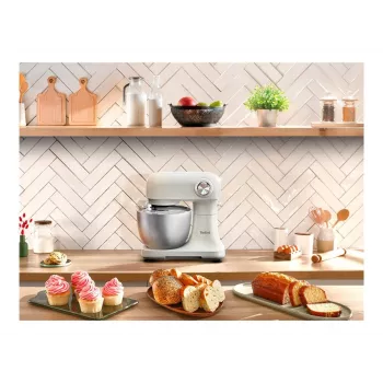 TEFAL QB140AF0 Bake Easy Stovinis Maišytuvas, 500 W, 12 Greičių, 3,5 L Dubuo, Smėlio Spalvos