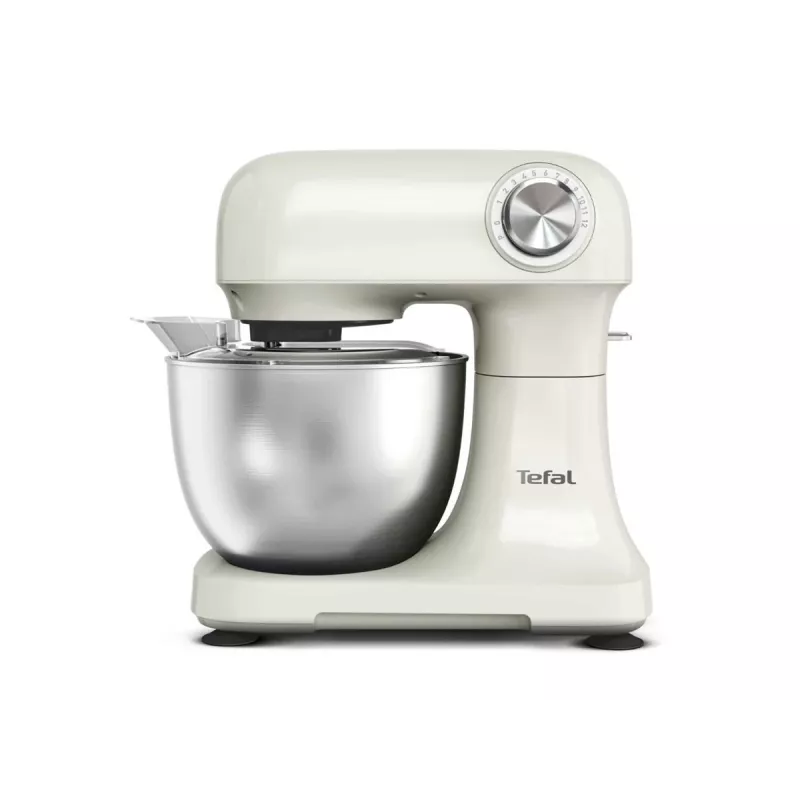 TEFAL QB140AF0 Bake Easy Stovinis Maišytuvas, 500 W, 12 Greičių, 3,5 L Dubuo, Smėlio Spalvos