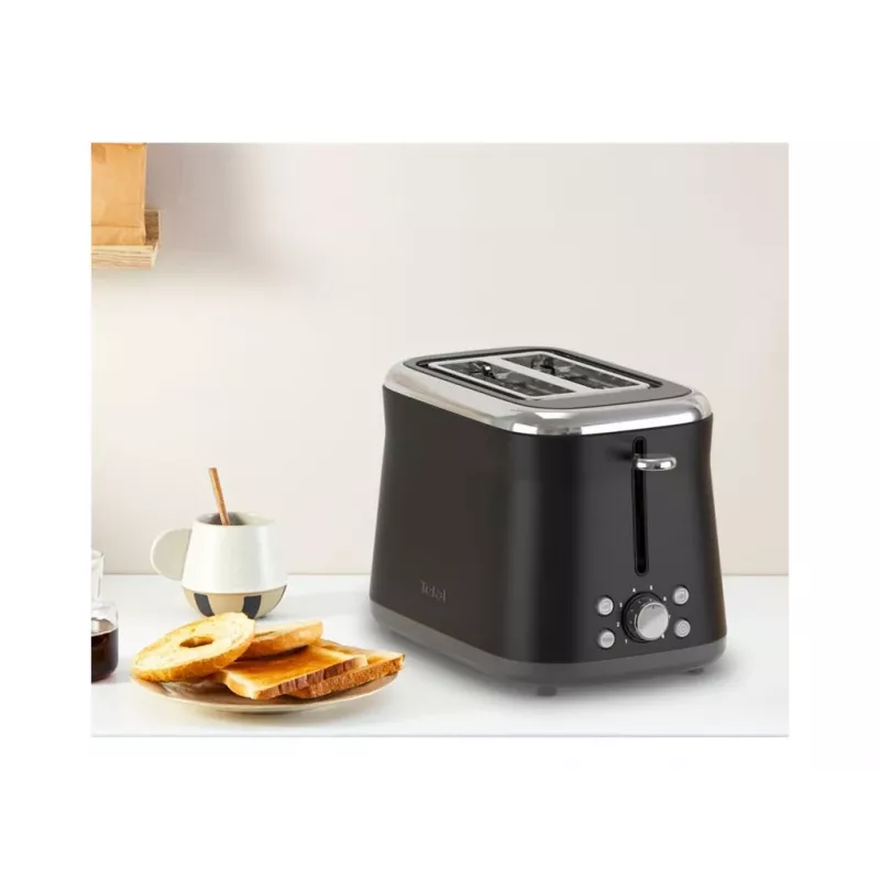 TEFAL Skrudintuvas TT7208E0 Collection Retro 850 W 2 angos Nerūdijantis plienas Juoda