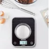 TEFAL virtuvinės svarstyklės BC50D2V0 Optiss – skaitmeninis LCD, 5 kg talpa, juodos spalvos
