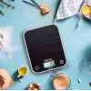 TEFAL virtuvinės svarstyklės BC50D2V0 Optiss – skaitmeninis LCD, 5 kg talpa, juodos spalvos