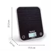 TEFAL virtuvinės svarstyklės BC50D2V0 Optiss – skaitmeninis LCD, 5 kg talpa, juodos spalvos