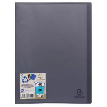 Exacompta Opak Display Book DIN A4 20 Sleeves Black 1 Piece