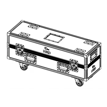 NEXO IDT-2CASE84 Transportinis dėklas su ratukais 2x ID84 / ID84T garsiakalbiams