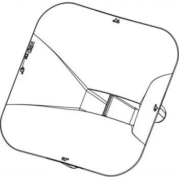 NEXO PNU-P12FLG9040-BK Horn Dispersion Adapter, skirtas P12 garsiakalbių sistemai (90° x 40°) – juoda
