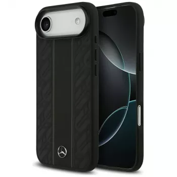 Mercedes-Benz odinis „Laurel Leaves Stripes“ MagSafe dėklas, skirtas iPhone Air, juodas