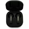 Guess 4G Metal Logo True Wireless Stereo Bluetooth Earbuds su įkrovimo dėklu (juodi)