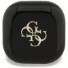 Guess 4G Metal Logo True Wireless Stereo Bluetooth Earbuds su įkrovimo dėklu (juodi)