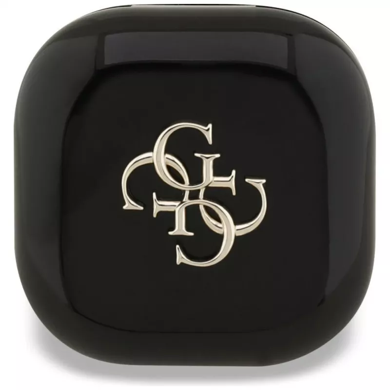 Guess 4G Metal Logo True Wireless Stereo Bluetooth Earbuds su įkrovimo dėklu (juodi)