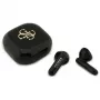 Guess 4G Metal Logo True Wireless Stereo Bluetooth Earbuds su įkrovimo dėklu (juodi)