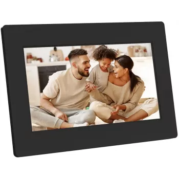 AGFAPHOTO APF700 Wi-Fi 7 colių skaitmeninis nuotraukų rėmelis su 32GB atmintimi, IPS LCD jutikliniu ekranu, judesio jutikliu, automatiniu pasukimu, juodas