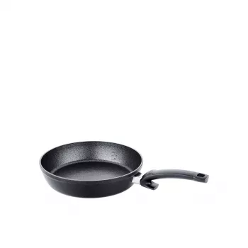 Fissler Adamant Comfort 28cm keptuvė, aliuminis, nelipni, tinka indukcijai, juoda/sidabrinė