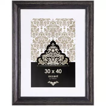 NIELSEN DESIGN Accent Vintage 30x40 Wood Picture Frame Black