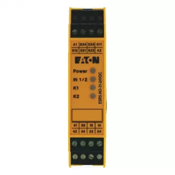 Eaton saugos relė ESR5-NO-31-24VDC 24 V DC 3 NO + 1 NC, varžtiniai gnybtai, DIN bėgelis