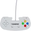 Retro Games The Gamepad White - Wired USB Gamepad, skirtas PC, Mac, ZX Spectrum, THEC64, THEA500 Mini - Skaitmeninis D-Pad, 10 mygtukų, 1,8 m laidas