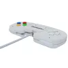 Retro Games The Gamepad White - Wired USB Gamepad, skirtas PC, Mac, ZX Spectrum, THEC64, THEA500 Mini - Skaitmeninis D-Pad, 10 mygtukų, 1,8 m laidas
