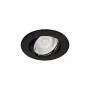 SYNERGY21 LED įleidžiamasis prožektorius Phos sukamasis apvalus juodas CCT perjungiamas 7W 550lm