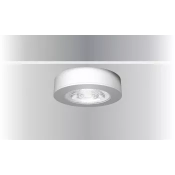 SYNERGY21 LED lubinis įleidžiamas prožektorius Helios juodas, apvalus, su paviršinio montavimo rėmeliu (S21-LED-ME008)