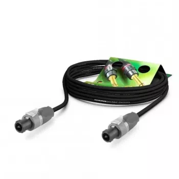 Sommer Cable Meridian 2x2.5 mm² garsiakalbių kabelis 5 m juodas su HICON HI-CM04-SC jungtimis