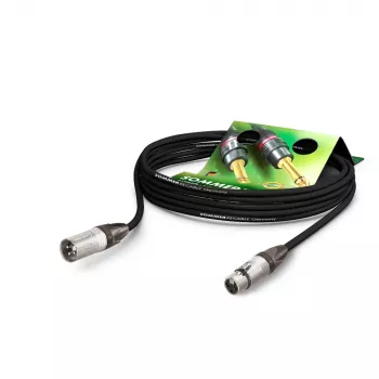 Sommer Cable SC-Primus mikrofono kabelis, 2 x 0,50 mm², XLR 3 kontaktų lizdas – XLR 3 kontaktų kištukas, NEUTRIK, juodos spalvos, 30 m (PRMFU3000-SW)