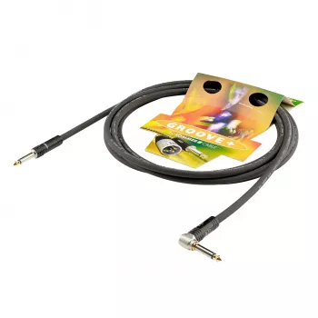 Sommer Cable SC-Spirit LLX instrumentinis kabelis 6m - juodas, 6,3mm TS kištukas kampuotas į tiesų