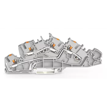 WAGO montavimo jungiamoji dėžutė 2205-7642 gnybtų blokas su mygtuku 4 mm² pilka