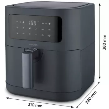 MEDION Life MD 11740 E40 XL Oro gruzdintuvė, Pilka, 2150 W, 5.2 L krepšelis