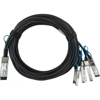 BlueLAN suderinamas Mellanox MCP7H50-V001R30 pasyvus 200GBASE-CR4 QSFP56 į 2x100GBASE-CR2 QSFP56 tiesioginio prijungimo atšakos kabelis, 1 metras, AWG26