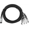 BlueLAN suderinamas Lenovo A1DN pasyvus 40GBASE-CR4 QSFP į 4x10GBASE-CR SFP+ tiesioginio prijungimo atšakos kabelis, 5m, AWG26