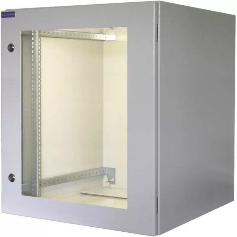 RESISTER 19-Inch Network Cabinet Pro - IP66 lauko ir pramonės spintai - Apžvalgos durys - 16U - 600x600 mm - Šviesiai pilka (RAL 7035) (90RR19WV166GG)