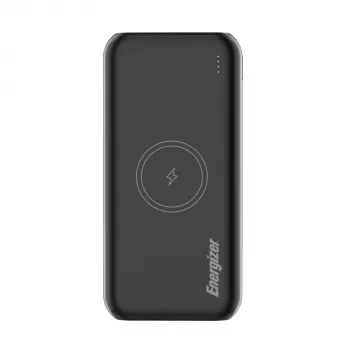Energizer 20000 mAh USB-C PD Qi 22.5W Power Bank, juoda