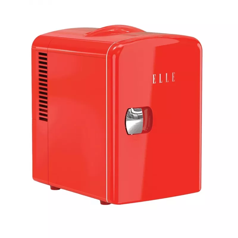 ELLE Home ESDAF101RDEU Mini šaldytuvas 4L Raudonas