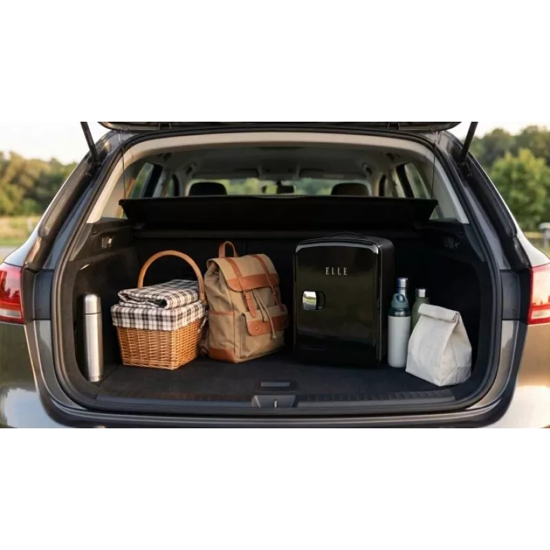 ELLE Home ESDAF101BKEU Mini Šaldytuvas 4L Juodas